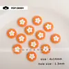 Lindos Accesorios de Florcitas, Cuentas Sueltas, Versátiles Cuentas Redondas Florales, Joyería con Agujero Recto, Dijes para Bolsas de Cuentas Hechos a Mano para DIY