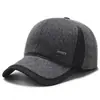 Gorra de Pato de Terciopelo Cálido de Invierno para Hombres, Tallas Grandes, para Personas de Mediana Edad y Mayores, Protección para los Oídos, Protección contra el Frío, Gorra de Béisbol para Hombres Mayores