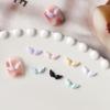 Celebridad de internet alas de ángel joyería para uñas al por mayor mini aretes de resina tridimensionales de alas de ángel diy accesorios para uñas