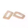 Nuevo Artesanía de Madera Tejida con Hierba de Ratán Rectangular Celebridad de Internet Joyería de Venta Caliente Colgante Decorativo Anillo de Hierba Hueco Transfronterizo