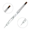 Caneta para Nail Art Haste de Onda Quente Mais Vendida na Fronteira, Haste Acrílica de Uso Duplo, Ferramenta Caneta para Manicure Francesa de Fototerapia