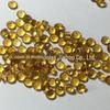 Anel de cristal amarelo natural produto acabado 3,5 redondo pedra nua lapidada produto acabado