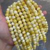 Joias de jade bege natural transfronteiriças, contas soltas, contas de jade persa, pulseira, joias semiacabadas, acessórios de contas em estoque