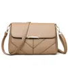 Bolsas para Mulheres, Nova Moda, Bolsas Versáteis da Moda, Bolsas Femininas Estudantis com Tampa Flip-Top, Bolsas Quadradas Pequenas Elegantes de Ombro Cruzado