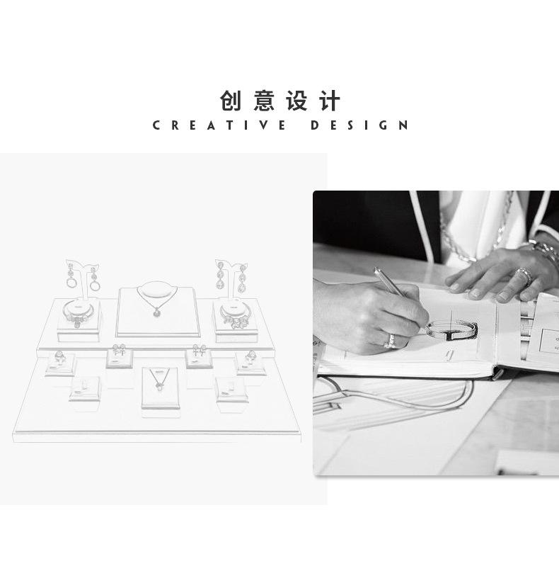 A015-(48-14)银灰色拉丝平柜展示道具-(今伟创系列