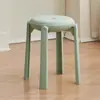 Taburete de Plástico Moderno Sencillo para Mudanza de Casa Espesor Grueso para el Hogar Apilable Duradero Redondo Alto