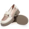 Mocasines de Malla con Suela Gruesa y Punta Redonda para Mujer, Piel Suave, Suela Suave, Nuevo Estilo de Verano, Slip-On Casual, Transpirables y Cómodos Zapatos para Mujer