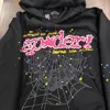 Modelo Nuevo 2026 en Stock Venta Caliente en Amazon Original Sp5Der Sudadera de Peso Pesado 450g con Telaraña para Hombre con Forro de Felpa
