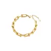 Comercio Exterior Transfronterizo Moda Popular Acero de Titanio Hebilla de Herradura Collar para Mujer Pulsera Personalizada de Moda Juego de Joyería de Acero Inoxidable