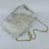 Bolsos de Mujer de Comercio Exterior Transfronterizo Europeo y Americano Bolso de Mano Clutch Bolso de Mano Retro de Amazon Bolso de Mano de Piel Esponjoso de Gran Capacidad