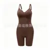 Modelador Corporal Peça Única Transfronteiriço Controle da Barriga Levanta Bumbum Modelagem Forte Escultura Corporal Tiras Alargadas de Alta Elasticidade Suporte Sem Costura Shapewear Europeu e Americano