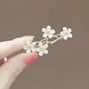 Grampo de Cabelo com Fivela de Sapo Strass Temperamento Liga Feminina Grampo Lateral de Temperamento Clipe Lateral Grampo para Cabelo Quebrado Grampo de Uma Palavra Joias Acessórios de Cabelo