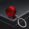 Regalo Creativo Rueda Modificada para Coche Llavero de Metal Turboalimentado Publicitario Colgante de Cadena de Eslabones para Cintura