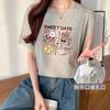 Camiseta de Lactancia para Salir en Primavera y Otoño, Camiseta con Abertura Lateral, Top de Lactancia Moderno de Manga Corta para Mamá, Corte Holgado con Diseño de Abertura Lateral