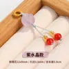Cristal Natural Flor de Rosa Pequeno Pingente Acessório DIY Charme Pulseira Pequeno Pingente Pequeno Ornamento Pendurado