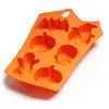 Em Estoque Molde de Silicone de Chocolate de Halloween com 6 Peças Molde para Bandeja de Gelo Molde para Assar Artesanal Decoração DIY Molde para Bolo