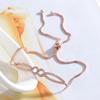Pulseira Feminina Estilo Coreano Estilo Fresco Pulseira de Zircônia Moda e Popular Coreana Nova Europeia e Americana Joia Simples