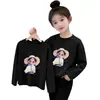 Camiseta de Manga Larga para Niña 2026 Primavera/Otoño Nuevo Estilo Moda Infantil Marca de Tendencia Versátil Capa Base Top Holgado para Niñas Pequeñas