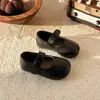 Zapatos Pequeños de Piel para Niñas 2026 Primavera/Otoño Nuevo Estilo Coreano Suela Suave Zapatos de Princesa Zapatos de Una Sola Pieza Zapatos para Bebé Niña Mocasines