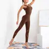 Ropa de Yoga Nueva Sexy Hermosa de Espalda, de una Pieza, de Venta Caliente Europea y Americana, que Muestra los Glúteos, Ropa de Fitness Transpirable de Secado Rápido, Ropa de una Pieza para Glúteos para Mujeres