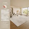 Alfombra para Sala de Estar, Lavable y Limpiable con Toallita, Estilo Crema, Lujo Ligero, Sin Mantenimiento, Manta para Sofá, Dormitorio, Área Grande, Felpudo Completo para el Suelo junto a la Cama