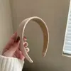 Diadema Elegante para Mujer, Diadema Ancha Estilo Coreano, Goma para el Cabello Negra Versátil, Accesorio para el Cabello Casual Diario, Postizo de Corona Alta
