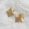 Moda europeia e americana de ferro geométrico brincos de metal da moda nova moda feminina irregular metal lantejoulas brincos brincos