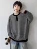 Sudadera de rayas para niño, colección primavera/otoño, nuevo estilo 2026, camiseta de otoño de manga larga para niños, para niños mayores, ropa de otoño a la moda