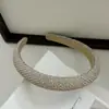 Diadema de Esponja Ancha con Perlas y Pedrería de Gama Alta, Elegante Diadema Alta, Versátil, Pasador Adelgazante, Goma para el Cabello