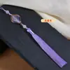 Colgante de Borla Dorada de 13 cm de Largo con Nudo Chino, Accesorio para Ropa Tradicional, Decoración de Borla