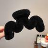 Grampo de pelúcia para mulheres, grampo de cabelo grande para outono e inverno, grampo de tubarão avançado, quantidade de grampo de cabelo com várias placas, acessórios para cabeça