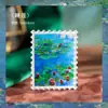 Pintura al óleo acrílico imanes para refrigerador adornos de recuerdo personalizados pegatinas magnéticas imán decorativo para el hogar imanes para refrigerador