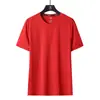 Camiseta de Seda Helada Transpirable Nueva de Verano 2026 Estilo Pareja Cuello Redondo Talla Grande Secado Rápido Manga Corta Venta Directa de Fábrica Se Puede Enviar en Nombre de Otros