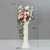 Decoração de Casamento Coluna Romana Adereços de Casamento Vitrine Flores Artificiais Enfeites Vasos de Flores Marcadores de Estrada Flores Cerimônia de Abertura Plástico