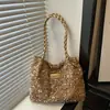 Bolso de Hombro Colorido de Lentejuelas de Moda para Mujer 2026 Nuevo Estilo con Textura Elegante, Gran Capacidad, Diseño Simple y Chic
