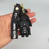 Llavero Deadpool Star Wars soldado blanco Guerrero Negro PVC pegamento flexible Llavero tridimensional Llavero de coche