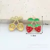 Fabricante de Acessórios de Joias com Tema de Frutas, Atacado de Joias DIY Artesanais de Liga, Acessórios de Joias DIY com Esmalte a Óleo de Fábrica