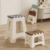Taburete Plegable Taburete de Baño Resistente Duradero Exterior Portátil Taburete Bajo Ahorrador de Espacio Silla de Comedor Silla de Plástico Engrosada