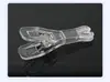 Herramienta de punción para el cuerpo humano pinza hemostática desechable color azul transparente pinza de boca redonda abierta pinza triangular punción de tatuaje