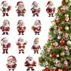Adornos acrílicos de Papá Noel más vendidos para decoración del árbol de Navidad en casa y decoraciones colgantes para escenas de fiesta