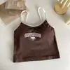 Toptubo com alça de letra retrô americana, sutiã com bojo fixo, peça íntima, body franzido, peça externa versátil, wrap no peito para mulheres