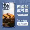 Atardecer de California Paisaje de Palmera Manzana 17 Funda para Teléfono Móvil Iphone15Promax Transparente Protección Anti-Caídas en las Cuatro Esquinas
