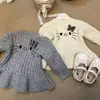 Casaco suéter de inverno para bebê, espessura média