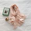 Bufanda de Cachemira Imitación Color Caramelo para Mujer Invierno Estilo Coreano Color Puro Versátil Cálido Chal Primavera y Otoño Estilo Japonés Estilo Bufanda Sencilla