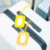 Venta Directa de Fábrica Etiqueta de Equipaje de Silicona de un Solo Color Etiqueta de Maleta Bolsa de Maleta Etiqueta de Silicona Etiqueta de Nombre de Silicona Etiqueta de Envío de Silicona