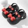 Pantuflas infantiles Mary Jane DIY de verano, bonitas sandalias con agujeros para niñas, sandalias para interiores y exteriores, sandalias con punta cerrada para padres e hijos