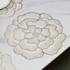 Mantel individual de loto transfronterizo, resistente al calor, impermeable, a prueba de aceite, de PVC, lavable, aislante térmico, para mesa de hotel o restaurante, estilo Ins