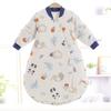 Saco de dormir de algodón antibacteriano para bebé Aishiyi, saco de dormir para niños, todo en uno para primavera, otoño e invierno, mangas desmontables, manta anti-patadas para bebé