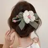 Pinzas para el cabello florales de alta gama para otoño e invierno, pasadores elegantes de estilo dopamina suave, pasadores de verano, accesorios para el cabello para mujer