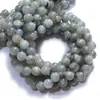 Piedra Blanca Natural con Purpurina Cuentas Sueltas Redondas Accesorios para Joyería DIY Cuentas Semi-Terminadas Hechas a Mano Cadena de Cuentas Venta Directa de Fábrica Cuentas Redondas